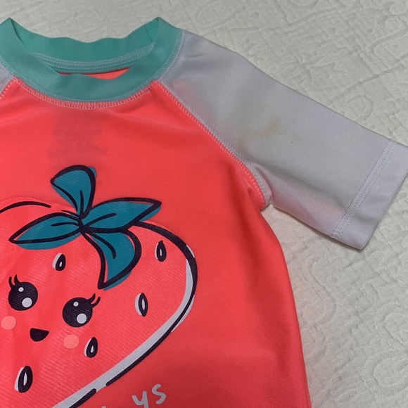 3T (5/$20) Strawberry Rashguard Top by George - Picture 5 of 12